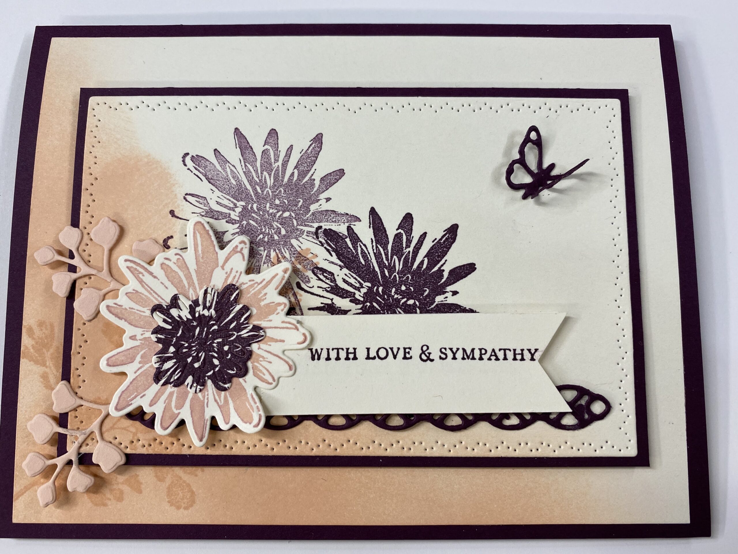 Positive Thoughts: Blending Technique Sympathy Card