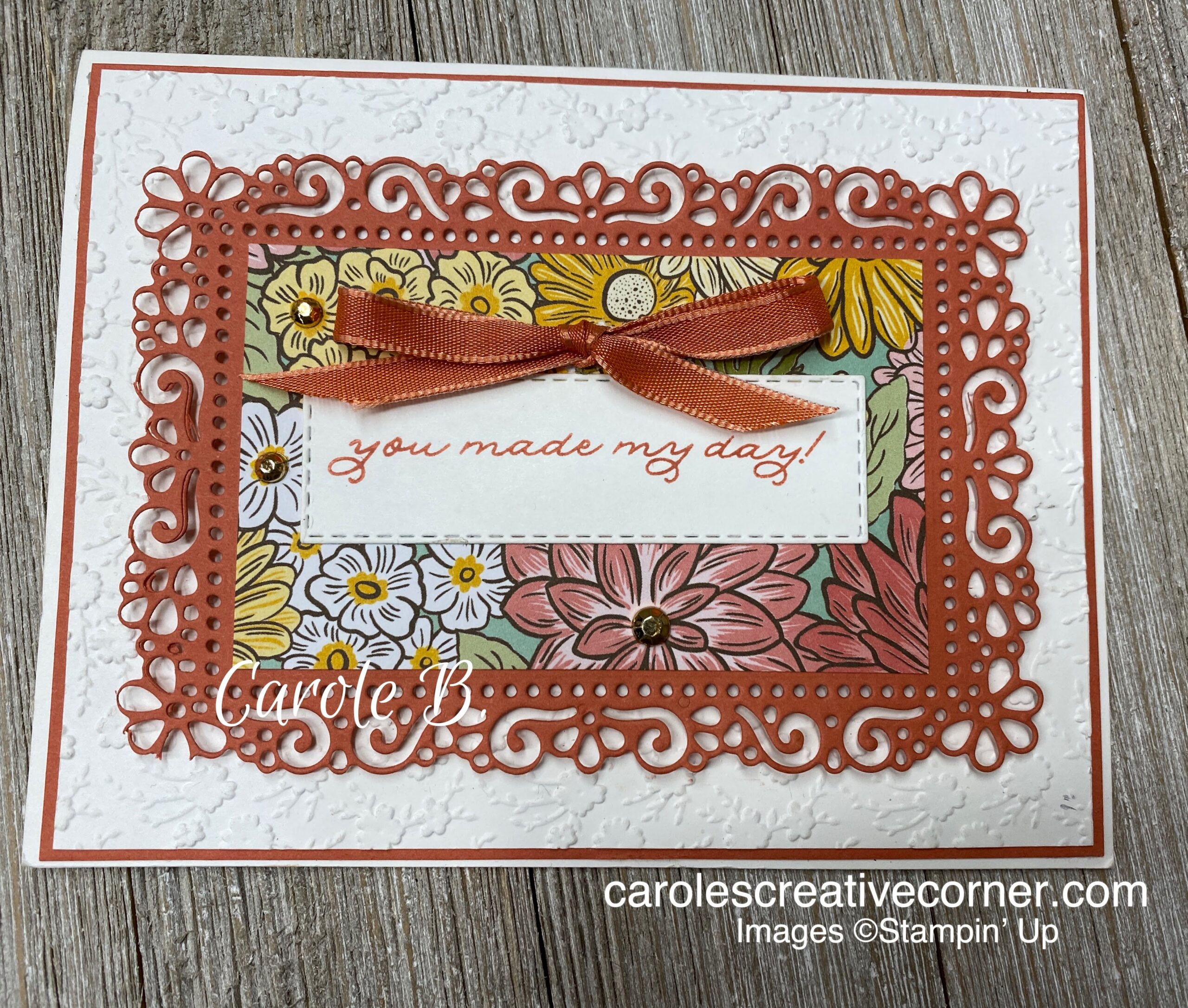 Ornate Layers:  Thank You Card 2