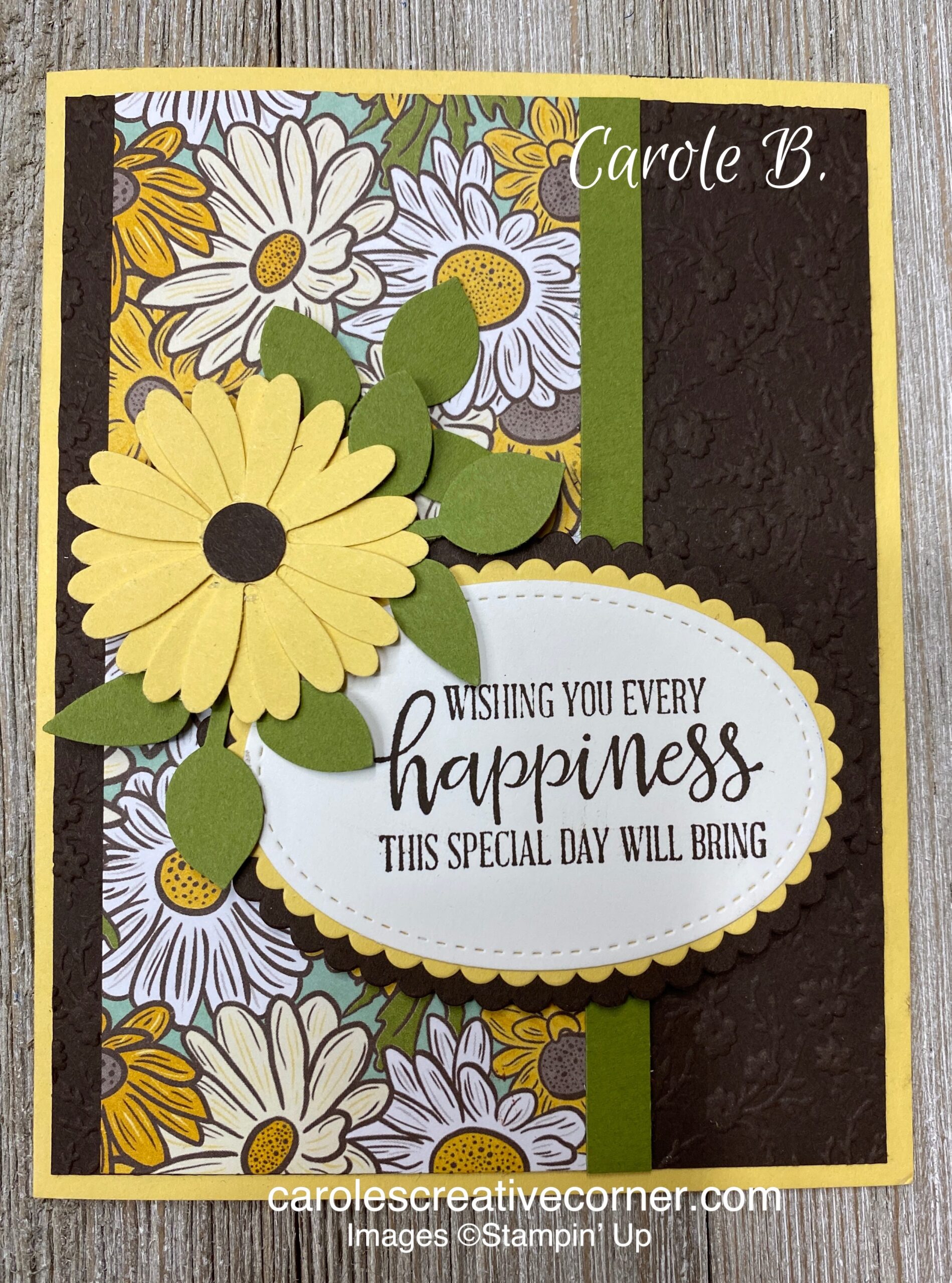 Ornate Garden DSP – Daisy Card