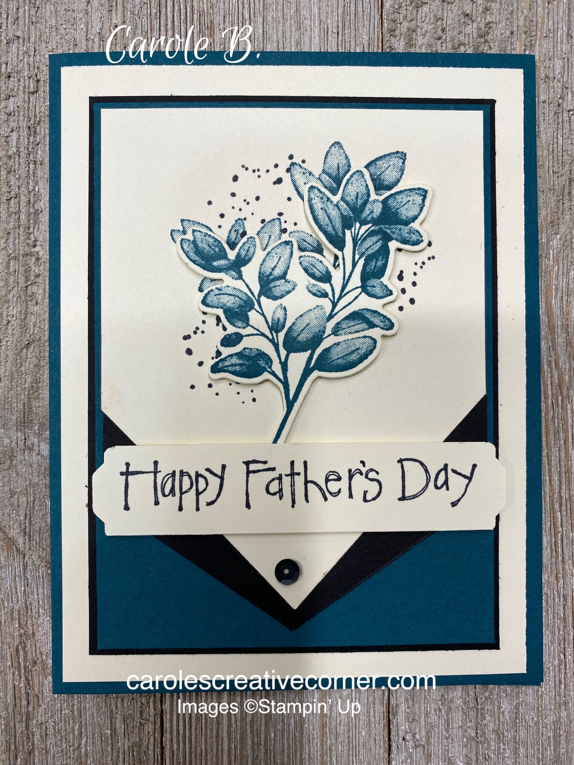 Forever Fern:  Stampin Up Masculine/Father’s Day Card
