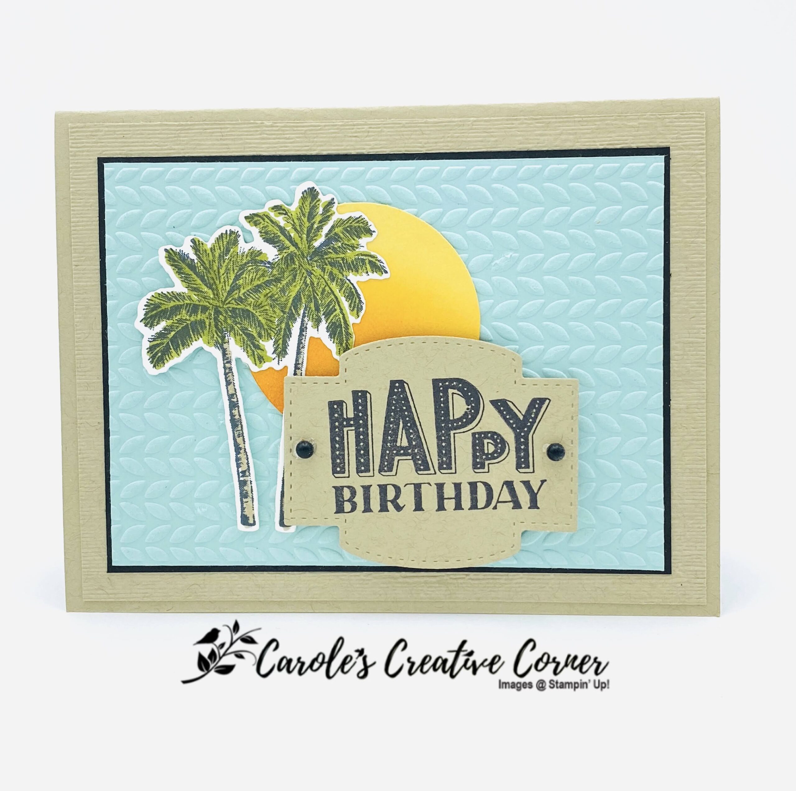 Timeless Tropical Masculine Card