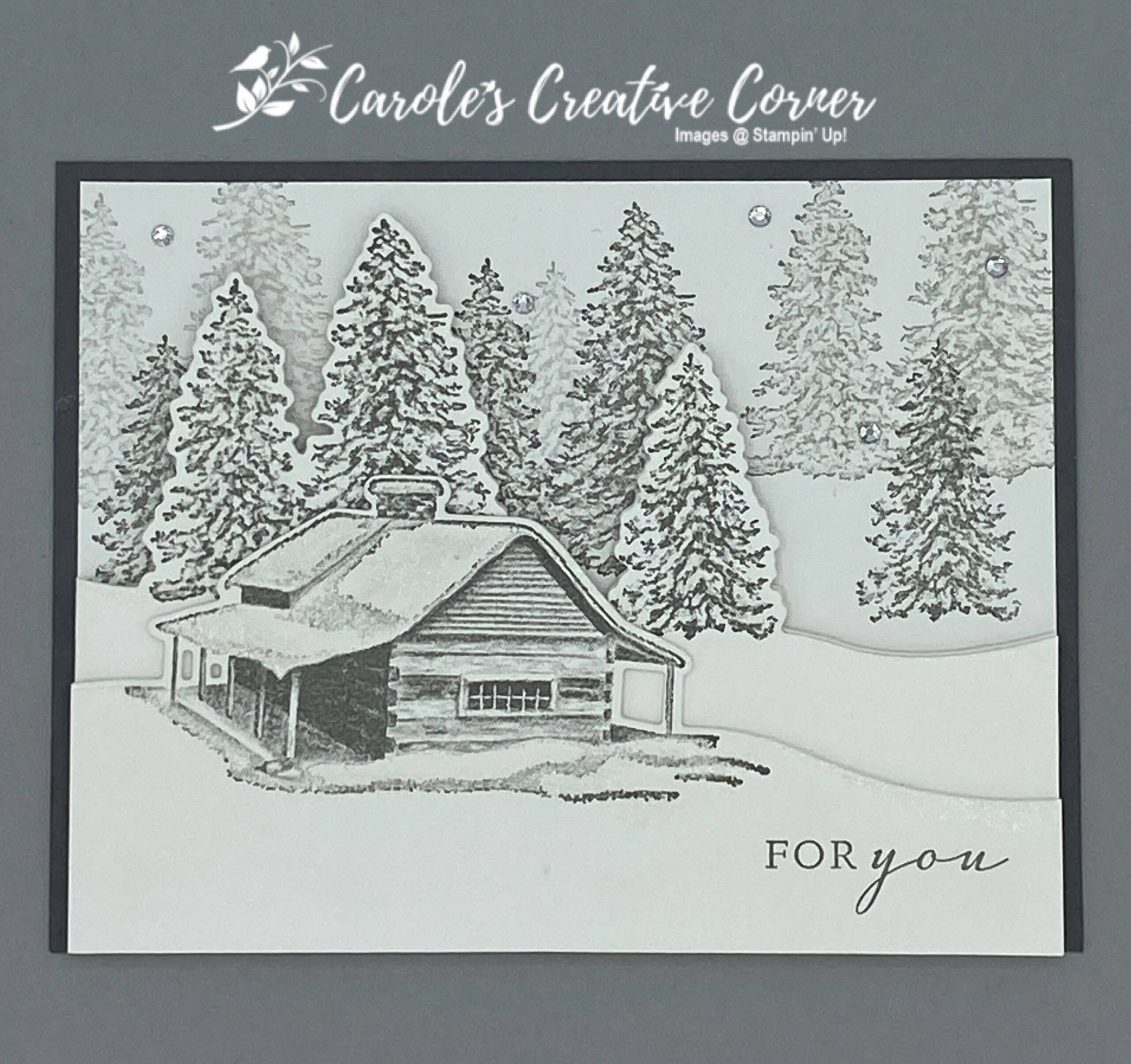 Peaceful Cabin Winter Card